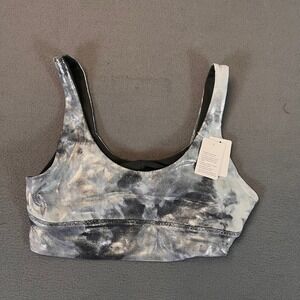 Lululemon‎ Reversible Align Bra Shine Starlight Graphite Grey A/B Cup Womens 12